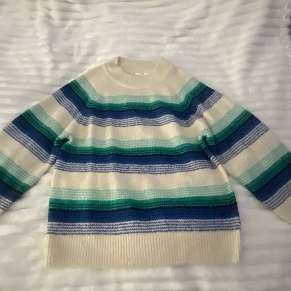 Women’s Green/Blue/White GAP Sweater